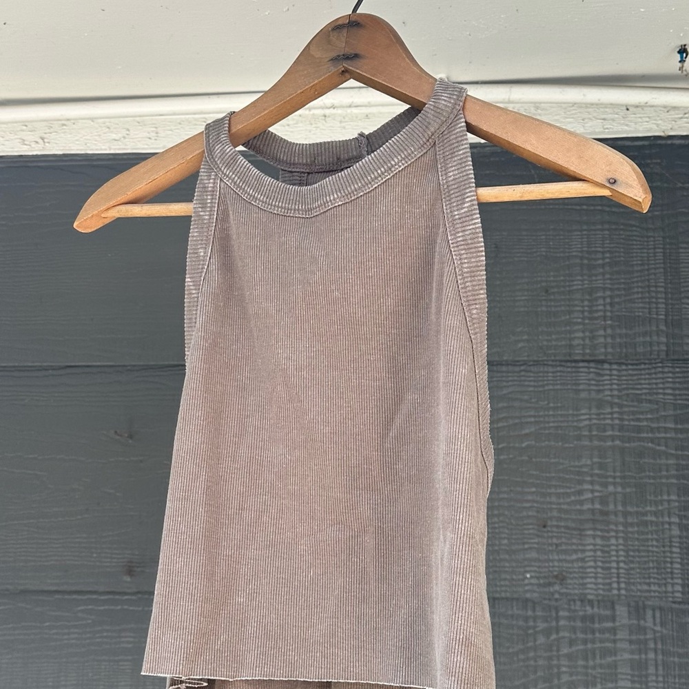 Free People Taupe Tank Top